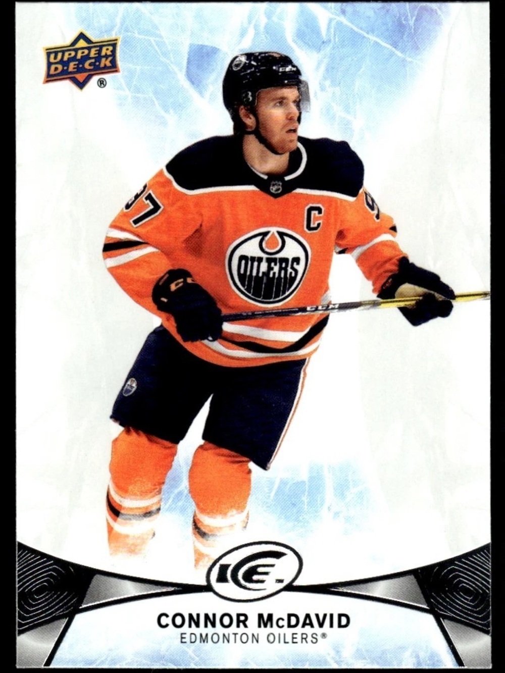 3/$10 Connor McDavid 2020/21 Upper Deck ICE Edmonton Oilers Hockey Card